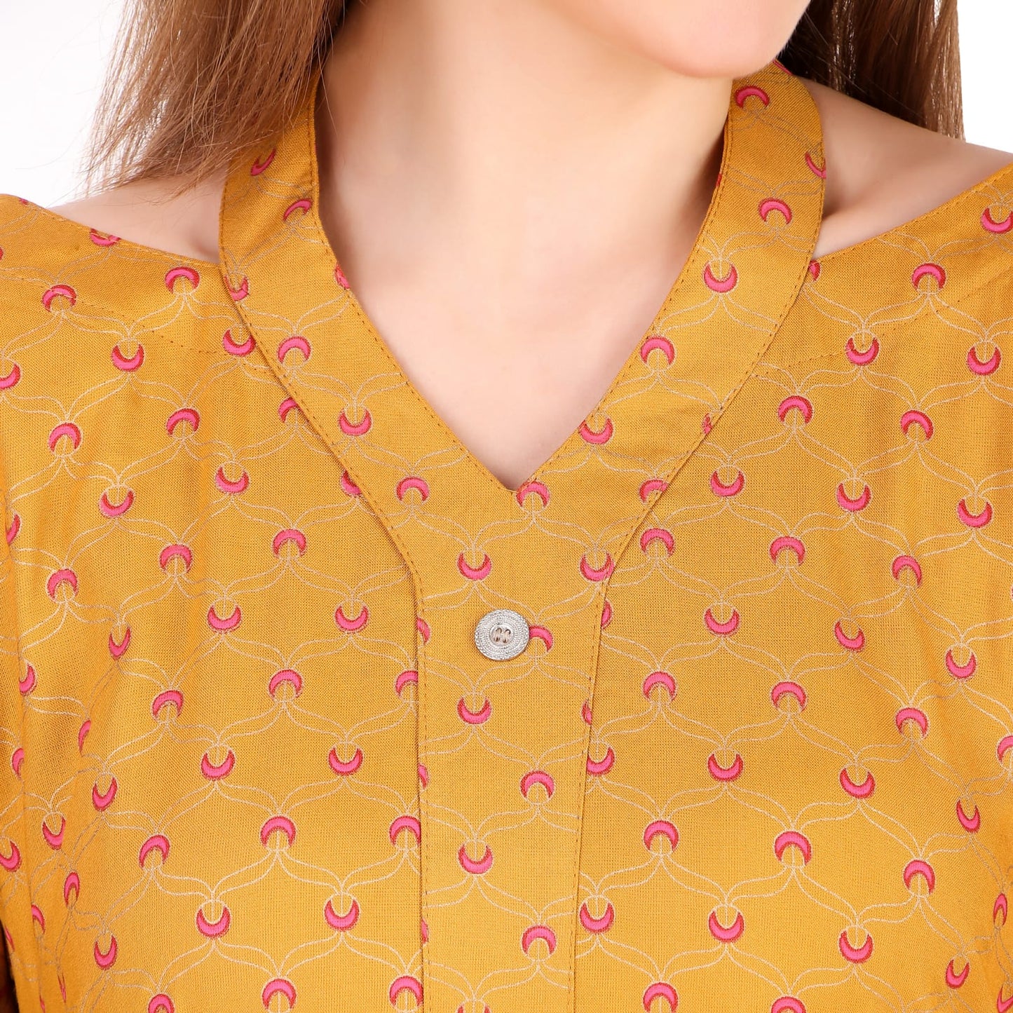 Holter Bow Yellow Texo Kurta